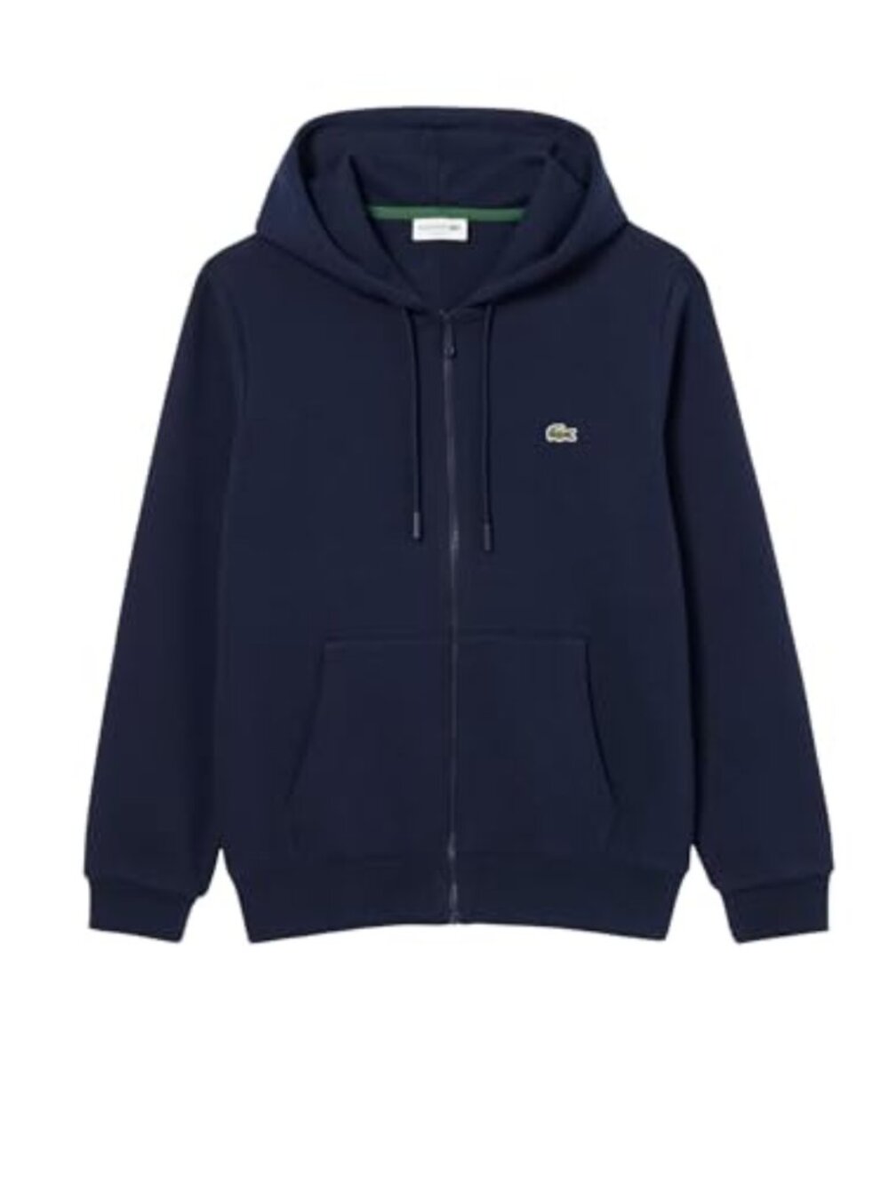 Lacoste Non-Brushed Fleece Half Zip Hoodie Mens Long Sleeve Pullover